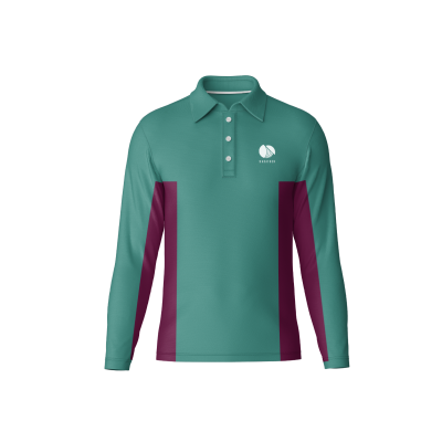 Long Sleeve Active Polo Shirt