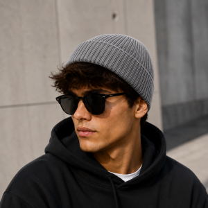 Fisherman Beanie – Ribbed Acrylic