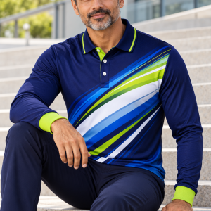 Long Sleeve Sublimated Polo