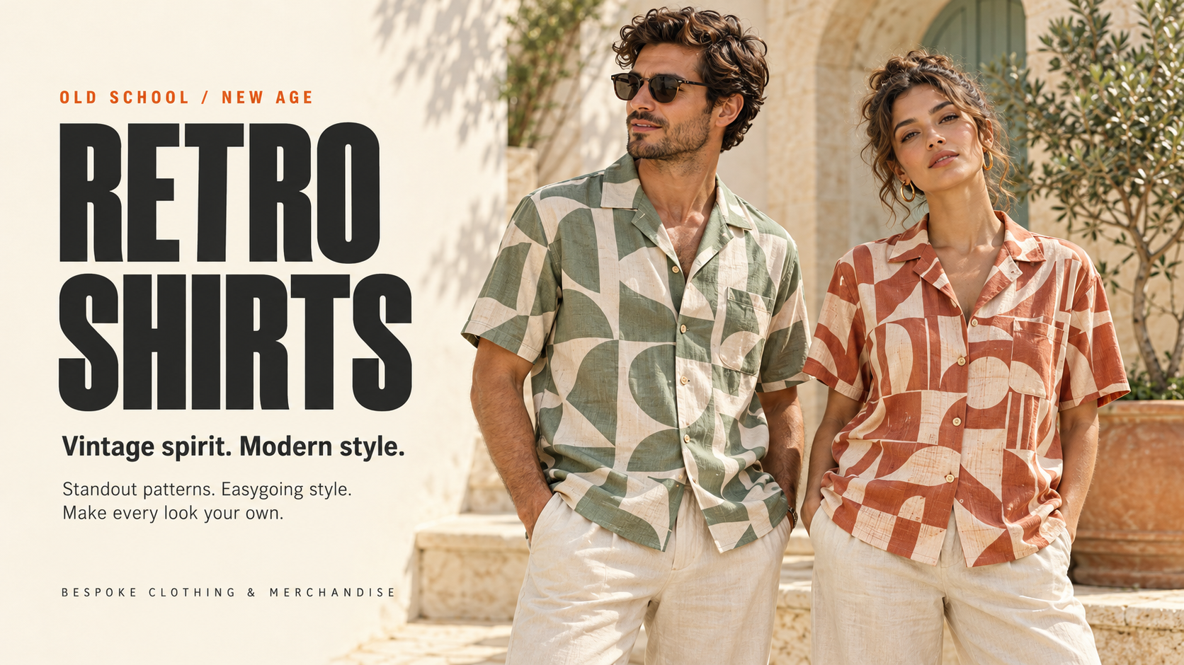 Bespoke retro shirts streetwear campaign
